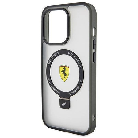 Etui Ferrari Ring Stand 2023 Collection MagSafe na iPhone 15 Pro - przezroczyste