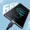 USAMS Kabel USB-C PD Fast Charging 1,2m 6A Lithe Series zielony/green SJ568USB04 (US-SJ568)