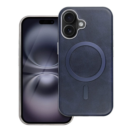 Futerał GENTLEMAN MAG COVER kompatybilny z MagSafe do IPHONE 16e (SE 4 2025) granatowy