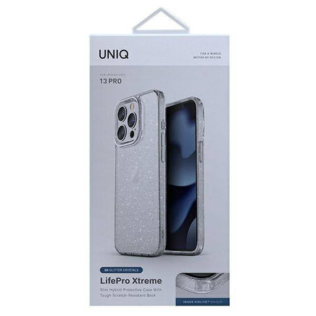 Uniq case LifePro Xtreme iPhone 13 Pro / 13 6.1 &quot;clear / tinsel lucent