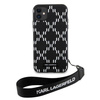 Karl Lagerfeld KLHCN61SAKLMBSK iPhone 11 / Xr 6,1&quot; schwarz/schwarzes Hardcase Monogram Losange Saffiano
