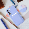 Futerał CARD CASE do SAMSUNG A35 5G fioletowy