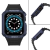 Protect Strap Band für Apple Watch 38/40/41mm Panzergehäuse Armband - Schwarz, Blau