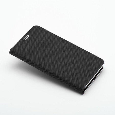 Kabura LUNA Book Carbon do IPHONE 15 Plus czarny