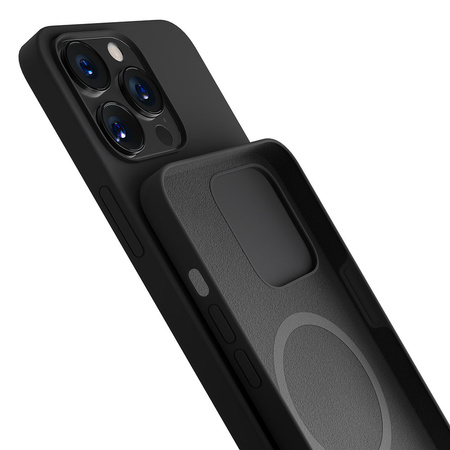 Etui 3mk Hardy Silicone MagCase na iPhone 15 Pro - grafitowe