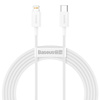 Baseus Superior kabel USB Typ C - Lightning Power Delivery 20 W 2 m Biały (CATLYS-C02)
