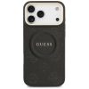 Guess Peony Hot Stamp MagSafe Case für iPhone 17 Pro Max - Schwarz