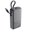 Powerbank Acefast M7-10000 PD30W z wbudowanym kablem - czarny
