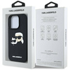 Schutzhülle IPHONE 16 PRO MAX Karl Lagerfeld HC 3D Rubber Double Heads schwarz