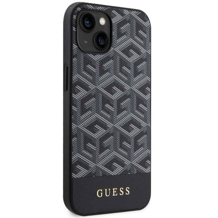 Guess GUHMP14SHGCFSEK iPhone 14 6.1&quot; schwarz/schwarz Hardcase GCube Stripes MagSafe