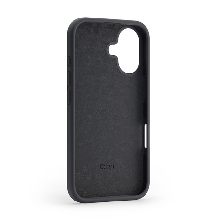Nakładka Etteri Silicone Case do iPhone 16 Plus 6,7" czarna