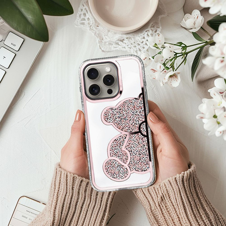 Futerał TEDDY BEAR do IPHONE 17 Pro Max różowy