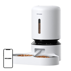 Dozownik karmy Petlibro Granary z podwójną miską, Wifi, 5L(biały)