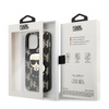 Original Handyhülle IPHONE 13 PRO Karl Lagerfeld Hardcase Monogram Ikonik Patch schwarz