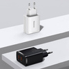 Baseus Compact szybka ładowarka sieciowa 2x USB / USB Typ C 30W 3A Power Delivery Quick Charge biały (CCXJ-E02)
