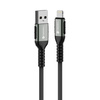FORCELL F-ENERGY C257 kabel USB A do Lightning 2,4A 12W Cafule 1,2 m czarny