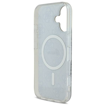 Original Case IPHONE 16 Guess Hardcase IML 4G MagSafe (GUHMP16SH4STB) blue