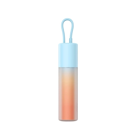 Baseus Popsicle 5200 mAh 20 W Powerbank mit integriertem Lightning Kabel (+ weißes Baseus Simple USB-C – USB-C 60 W/20 V/3 A/30 cm Kabel) – blau-orange