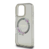 Original Case IPHONE 16 PRO MAX Guess Hardcase IML Flowers Wreath MagSafe (GUHMP16XHFWFCK) black