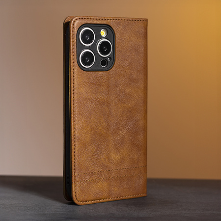 Etui Smart Seam do Xiaomi Redmi Note 14 4G (Global) brązowe (164.84 x 78.15 x 8.16 mm)