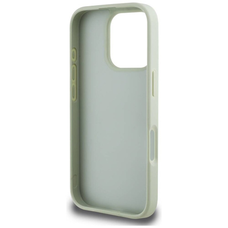 Case IPHONE 16 PRO Guess Grained Big 4G Logo Small Classic Logo green
