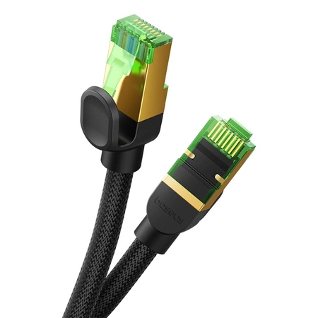 Baseus schnelles RJ45-Kat.-Netzwerkkabel. 8 40 Gbit/s 20 m geflochten schwarz