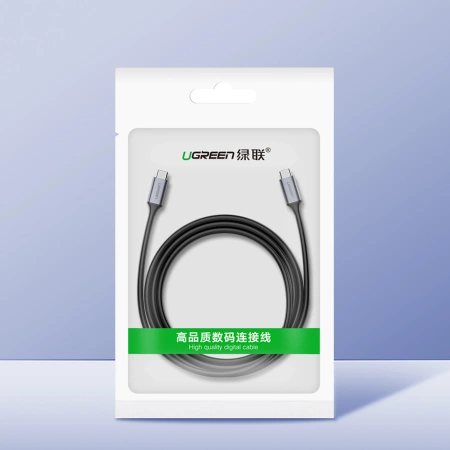Kabel USB-C do USB-C 3.1 PD UGREEN Power Delivery 60W 1,5m (czarny)