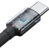 Baseus Cafule USB-C / USB-C-Kabel 100W 1 m - rot-schwarz und schwarz-grau (2 Stk.)
