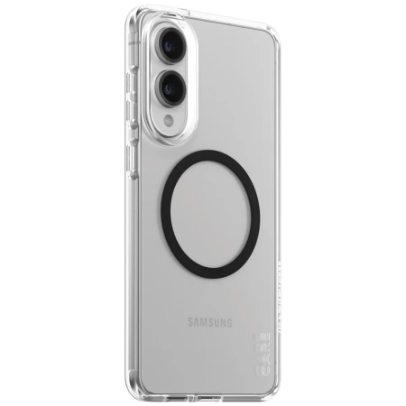 Etui CARE by PanzerGlass Flagship Urban Combat Black QI na Samsung Galaxy S25 Edge - przezroczyste