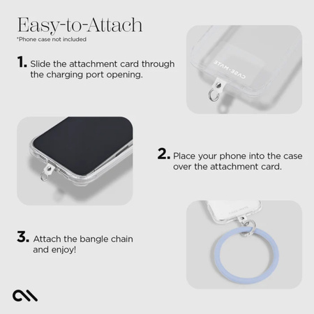 Case-Mate Phone Bangle - Brelok / bransoletka na nadgarstek do smartfona (Pale Blue)