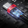Baseus Cafule nylonowy kabel przewód USB Typ C Power Delivery 2.0 100W 20V 5A 2m czarny (CATKLF-AL91)