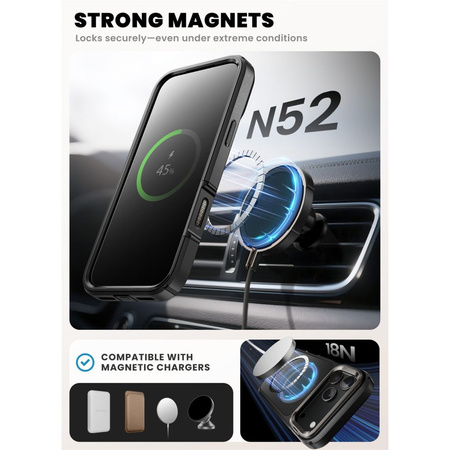 SUPCASE IBLSN ARES FLIP MAG MAGSAFE IPHONE 17 PRO BLACK