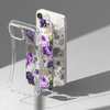 Ringke Fusion Design pancerne etui pokrowiec z żelową ramką iPhone 14 Plus przezroczysty (Purple rose) (FD637E29)