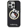 Original Handyhülle IPHONE 16 PRO Hello Kitty Hardcase IML Fun Bow MagSafe (HKHMP16LHFLBK) schwarz