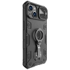 Nillkin CamShield Armor Pro Case iPhone 14 Plus Hülle gepanzerte Abdeckung mit Kameraabdeckung Ringständer schwarz