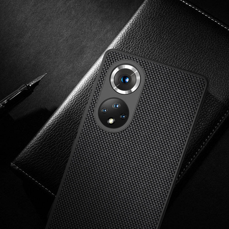 Nillkin Textured Case eine strapazierfähige, verstärkte Hülle mit Gelrahmen und Nylon auf der Rückseite Honor 50 Pro schwarz