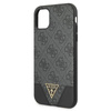 Guess nakładka do iPhone 11 GUHCN61PU4GHBK szara hard case 4G Triangle Collection