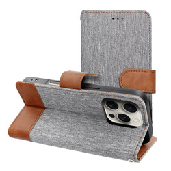 Kabura JEANS Book do IPHONE 16 Plus szary