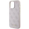 Etui Guess 4G Metal Gold Logo na iPhone 15 Pro Max - różowe