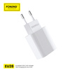 Foneng Ładowarka sieciowa EU28 - USB - 2,4A z kablem USB na Typ C biała
