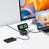 Baseus MagPro Series II 7-in-1 USB-C Hub mit MagSafe-kompatiblem Ladegerät 15W + HDMI + USB-A + USB-C + SD/TF - Schwarz
