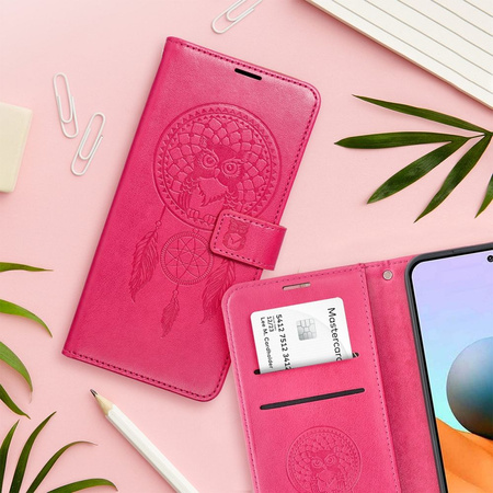 Kabura MEZZO Book do XIAOMI Redmi NOTE 14 PRO 5G / 14 PRO PLUS 5G łapacz snów magenta