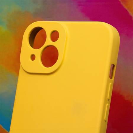 Nakładka Silicon do iPhone 15 Pro Max 6,7" żółty
