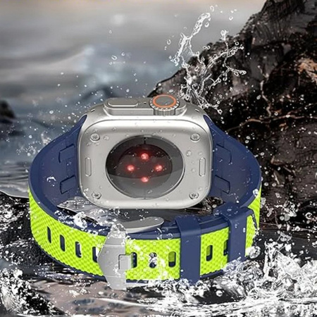 WiWU - Pasek do smartwatcha Wi-WB015 Kylin Watch Band 42/44/45/49mm - fluorescencyjny zielony