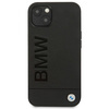 Original Handyhülle IPHONE 14 PLUS BMW Leather Stamp (BMHCP14MSLLBK) schwarz