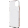 Oryginalne Etui GUESS Hardcase GUHMP15SHGCUSTGW do iPhone 15 (Kompatybilny z Magsafe / IML GCUBE / brązowy)