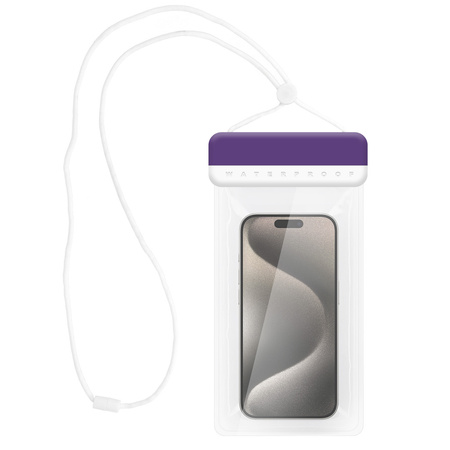Futerał Wodoodporny - Typ 3 fioletowo-biały