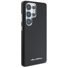 Original Handyhülle SAMSUNG GALAXY S25 ULTRA Karl Lagerfeld Saffiano Full Wrapped Elongated Metal Logo MagSafe schwarz