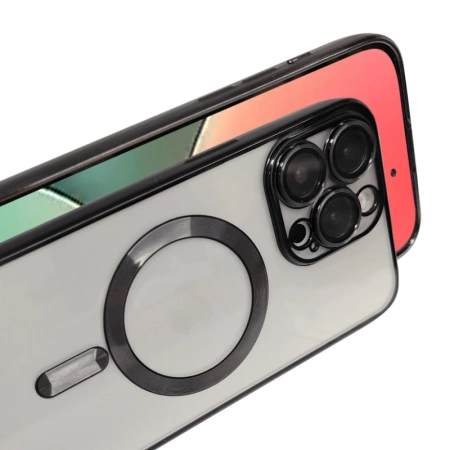 Etui Metal MagS iPhone 16 Plus Czarny