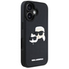 Schutzhülle IPHONE 16 Karl Lagerfeld HC 3D Rubber Double Heads schwarz